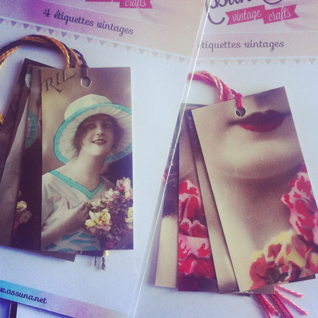 Étiquettes à cadeaux vintages à partir de cartes postales anciennes sur Instagram Étiquettes à cadeaux vintages à partir de cartes postales anciennes sur Instagram