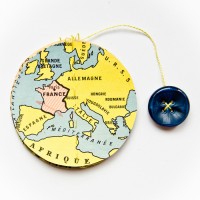 Petite guirlande vintage carte et textes