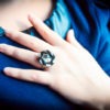 Silver coloured Marcelle ring