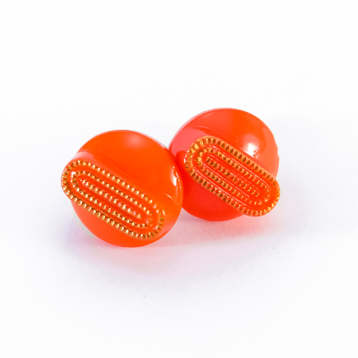 Orange studs earrings Georgette