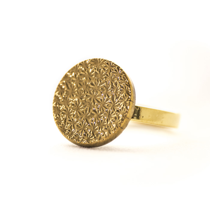 Small Golden Apolline ring