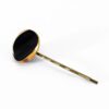 Barrette Yvette dorée et noire