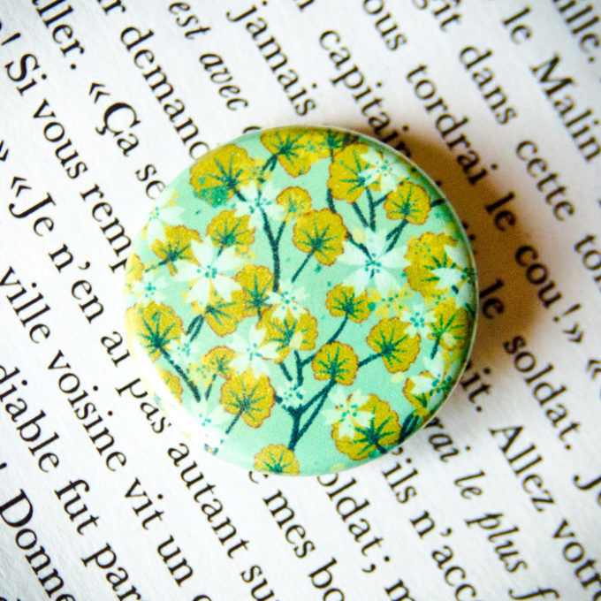 Badge Sakura Vert 2