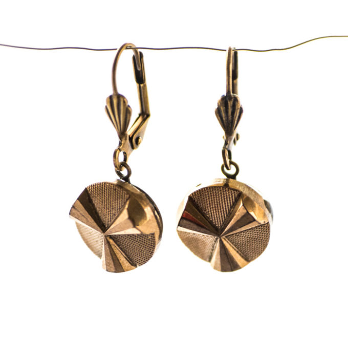 Boucles d'oreilles dormeuses Angèle dorées