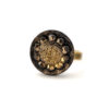 Assuna - Petite bague Sybille dorée - Bague bouton ancien d'inspiration vintage
