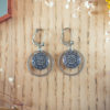 Assuna - Boucles d'oreilles petites dormeuses cercles Aglaé inspiration vintage