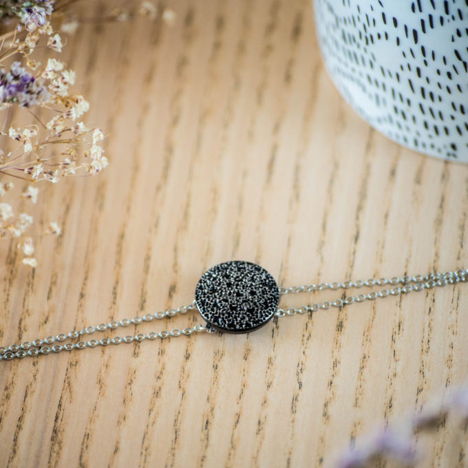 Bracelet double chaîne Esmée argent