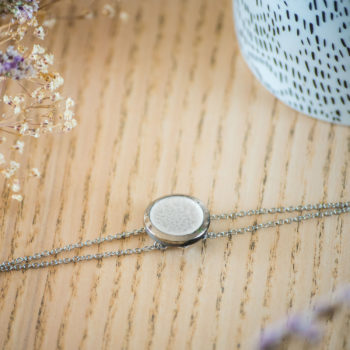 Assuna - Bracelet double chaîne Judith argent - inspiration vintage