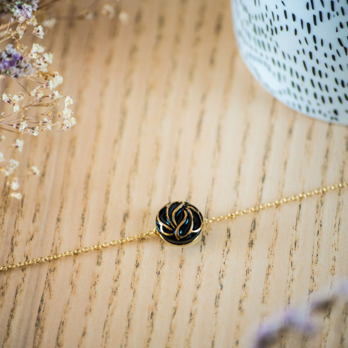 Assuna - Bracelet simple chaîne Andrée or - inspiration vintage