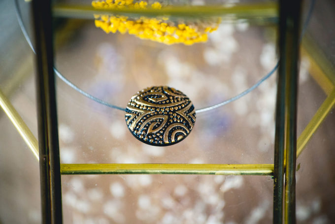 Assuna – Collier Solo vintage Garance doré – inspiration vintage
