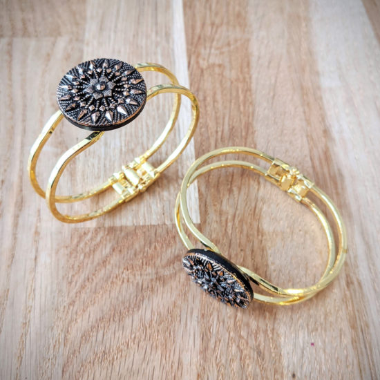 Bracelet vintage Inès doré – duo