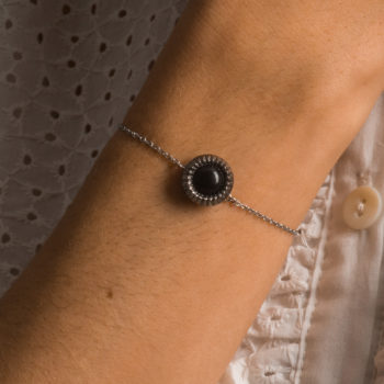 Bracelet simple chaîne Eva argenté