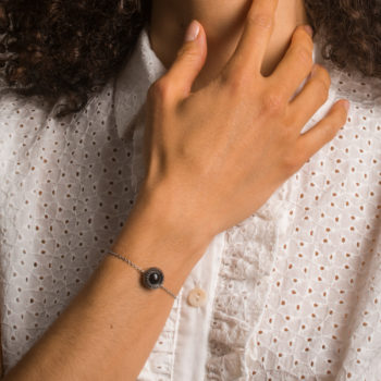 Bracelet simple chaîne Eva argenté