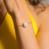 Assuna étoile bracelet chaîne simple bouton ancien Luce