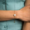 Assuna étoile bracelet chaîne simple bouton ancien Ombeline
